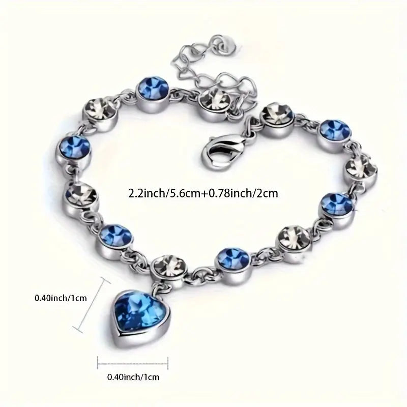 Océan Cœur Éclat Bracelet
