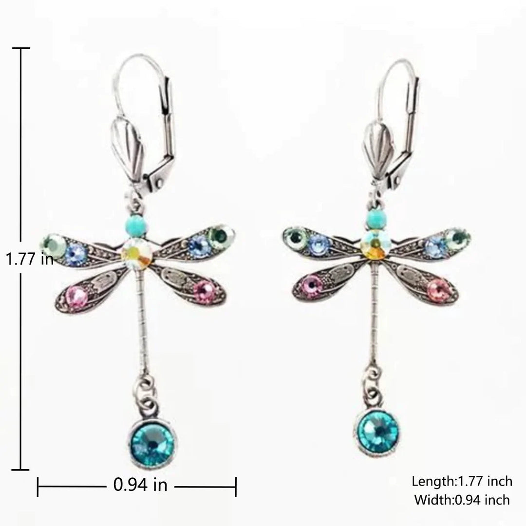 Boucles d'oreilles élégantes au design de libellule