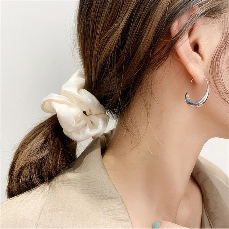 Boucles d'oreilles de luxe en or et argent