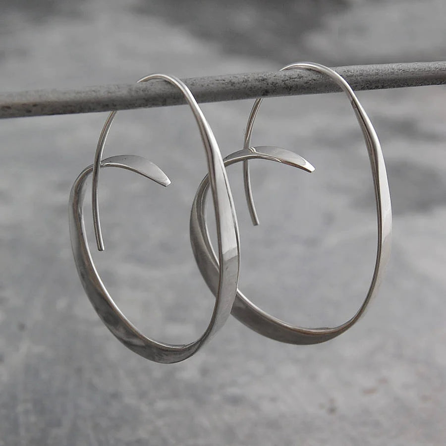 Boucles d'oreilles spiralées