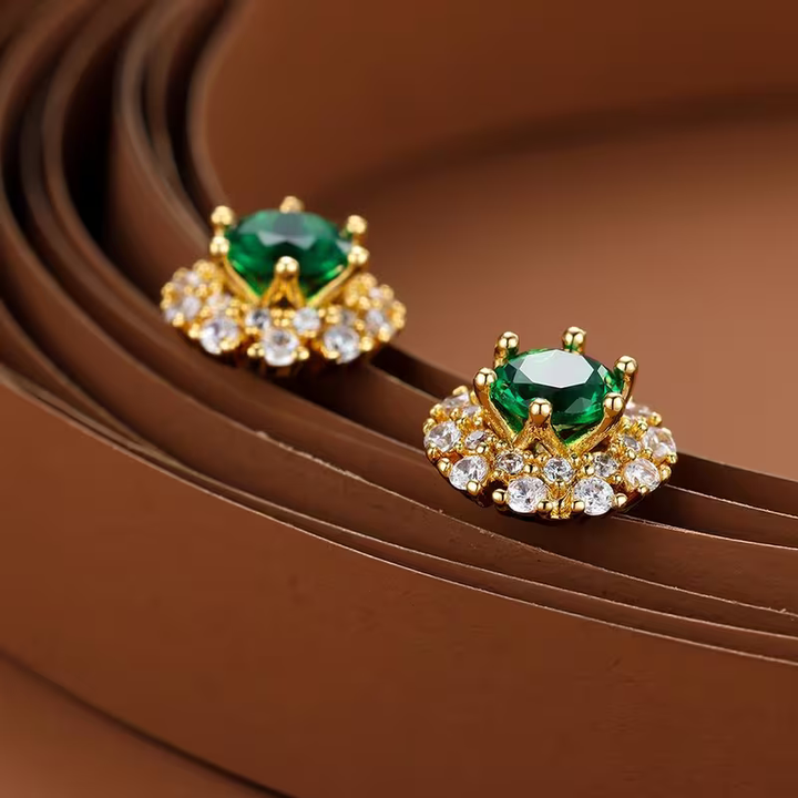 Boucles d'oreilles Royal Halo