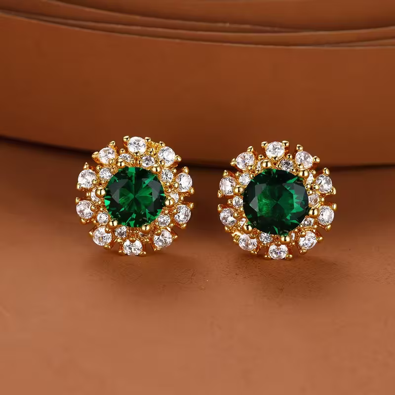 Boucles d'oreilles Royal Halo