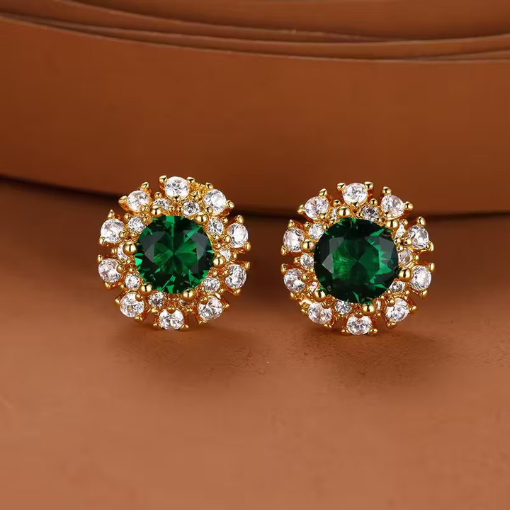 Boucles d'oreilles Royal Halo