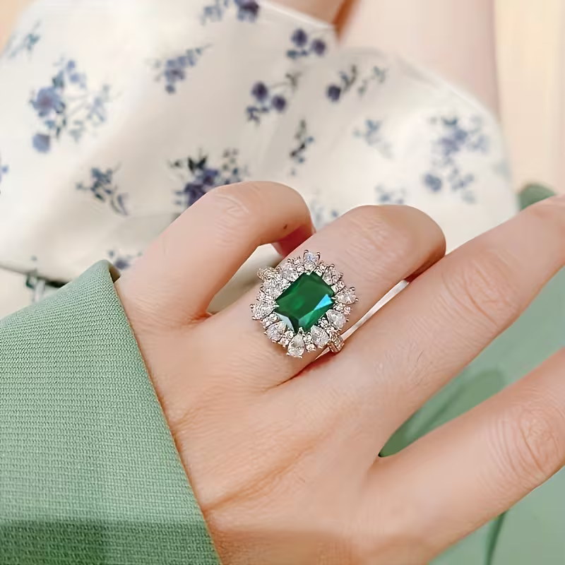 Bague Halo Impériale