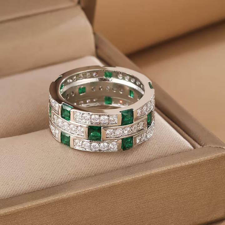 Bague Matrice Émeraude