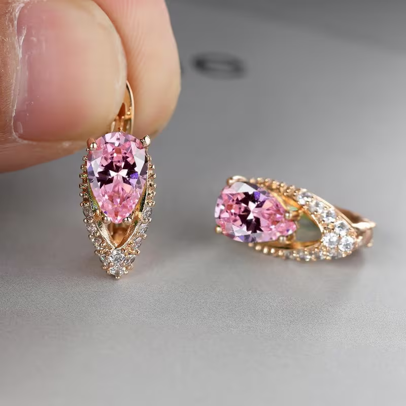 Boucles d'oreilles en forme de goutte