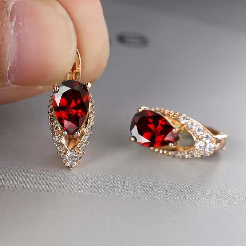 Boucles d'oreilles en forme de goutte