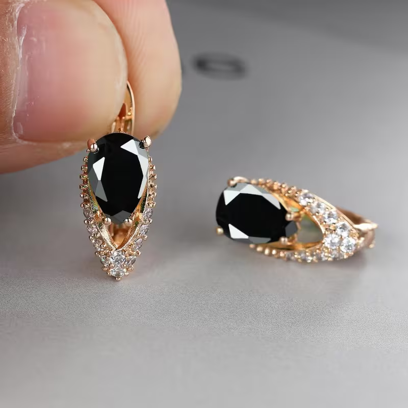 Boucles d'oreilles en forme de goutte