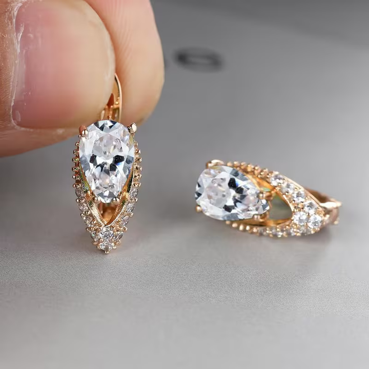 Boucles d'oreilles en forme de goutte