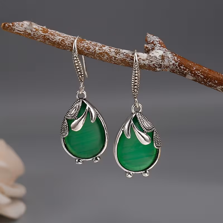 Boucles d'oreilles en forme de goutte de saule
