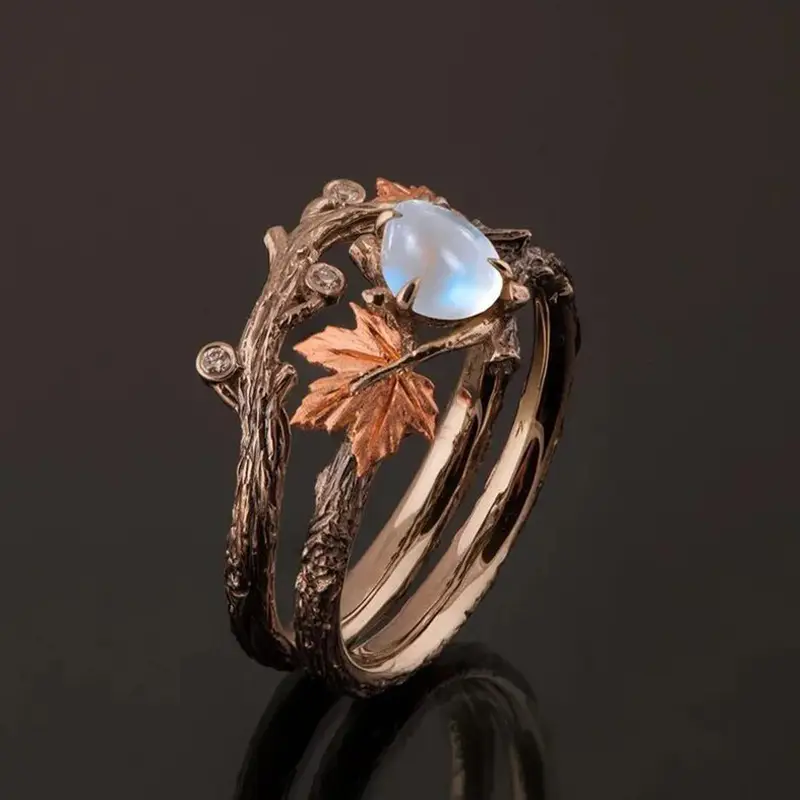 Bague en Pierre de Lune Nature