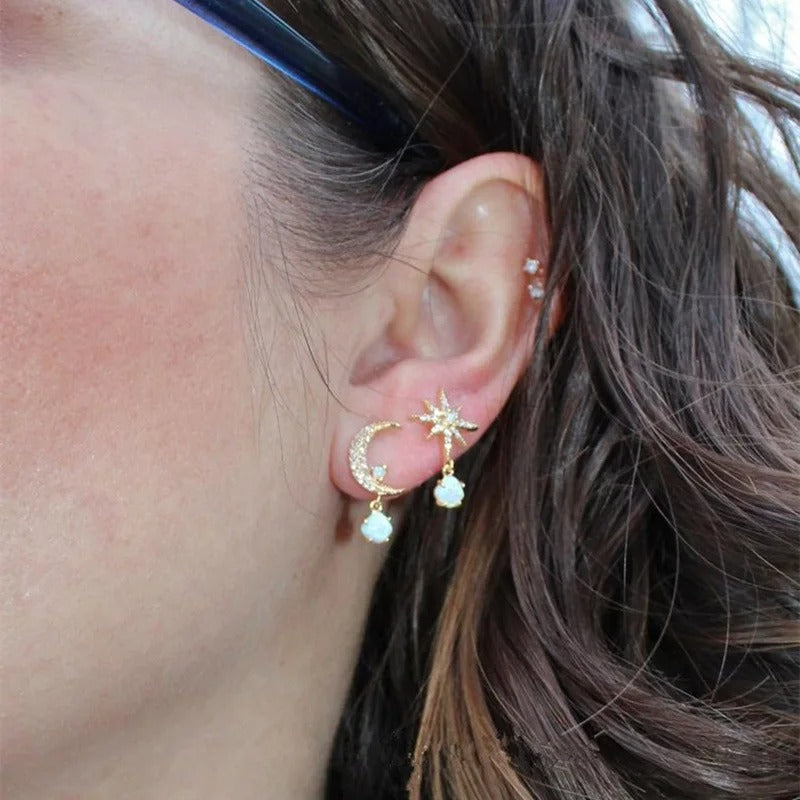 Boucles d'oreilles en perles classiques Star
