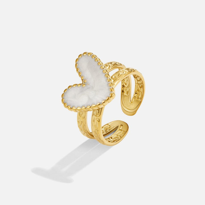 'Heart of Gold' Bague Pure